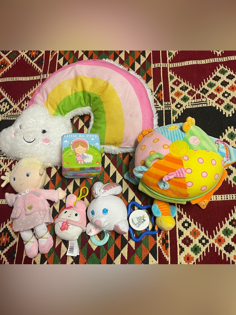 Baby Toy Bundle – Soft Plush, Activity Toys & Cloth Book
